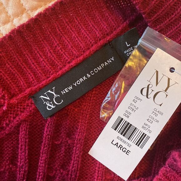 NWT New York & Co Sweater Dress (size Large) - Picture 6 of 7